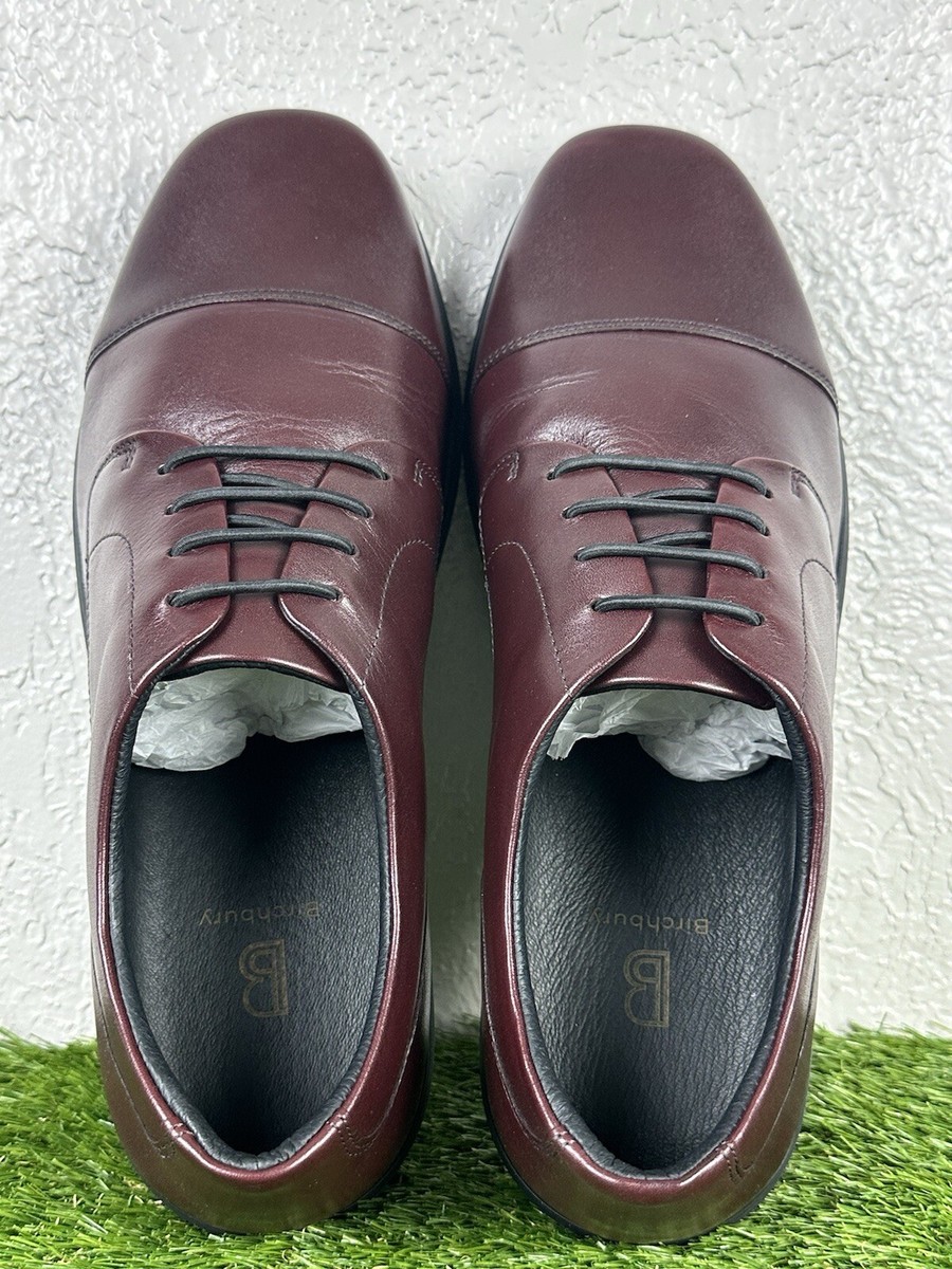 Birchbury Mens Brenston Dress Shoes Burgundy Leather Cap Toe US 13 Brenston – Birchbury main image 2