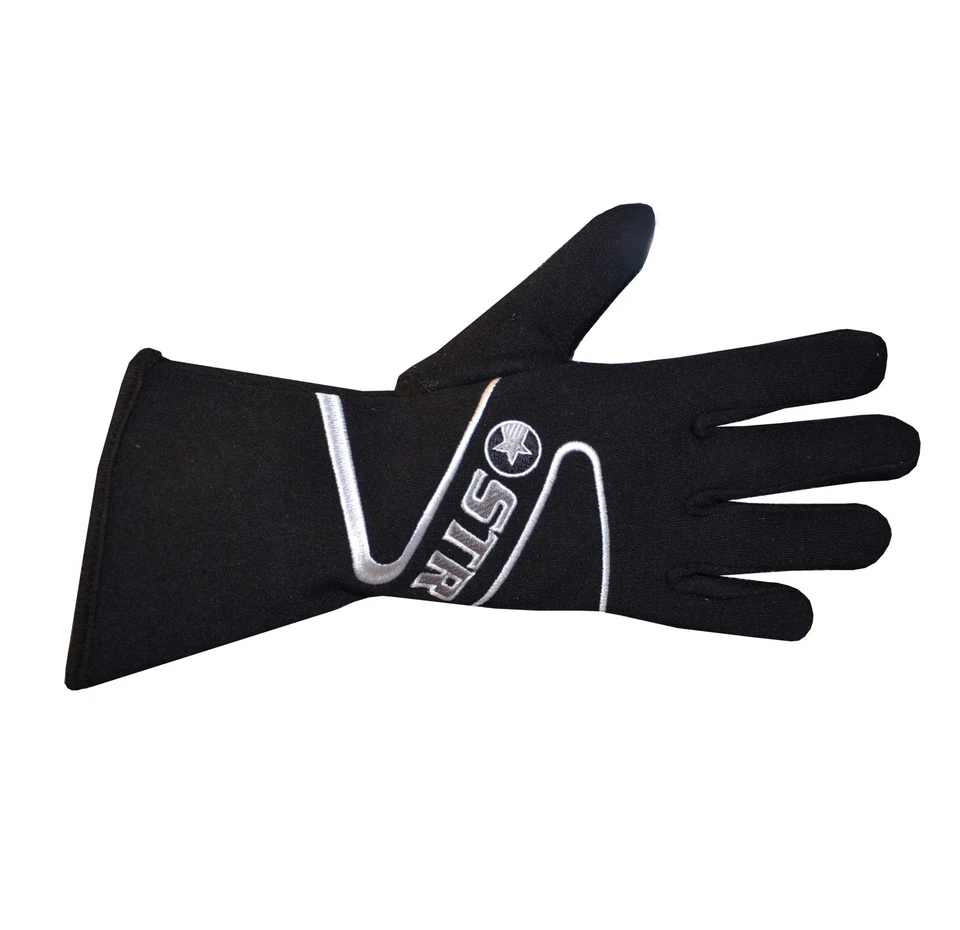 Fire Retardant Race Gloves - SFI Spec 3.3/5 - Adults STR Edition 3 - Black
