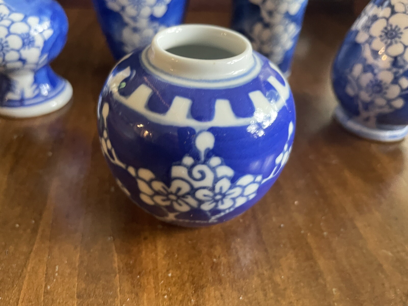 Small Blue and White Porcelain Bud Vases Cherry Blossom Design set of 51714.23 eBay