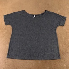 Bella Canvas Women's Size Small Charcoal Round Neck Short Sleeve T-Shirt New