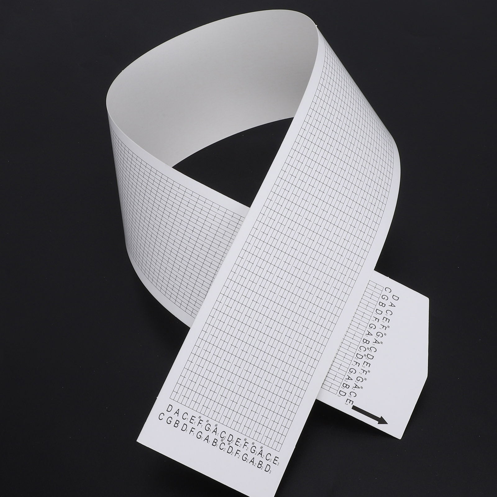 30 Note HandCranked Music Box Paper Tape Blank DIY Compose Refill Paper