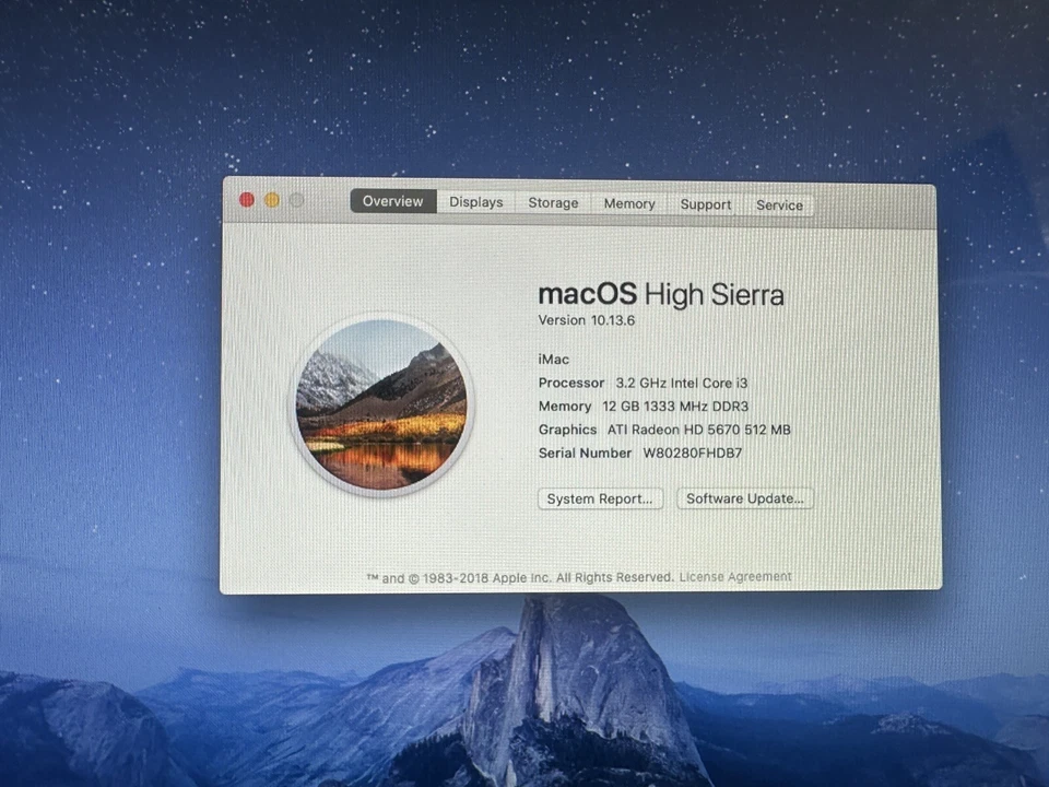 Apple iMac A1311 21.5 inch Desktop Mid 2010 - Image 3 of 4