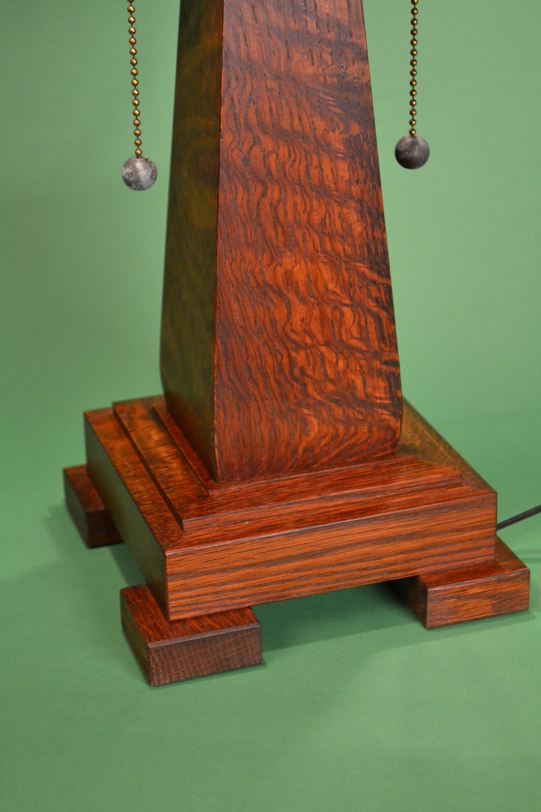 Mission Oak Arts and Crafts Style Mica Lamp eBay