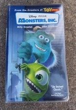 MONSTERS, INC.~VHS, 2002~DISNEY~PIXAR~Billy Crystal ~ John Goodman~CLAMSHELL~1+