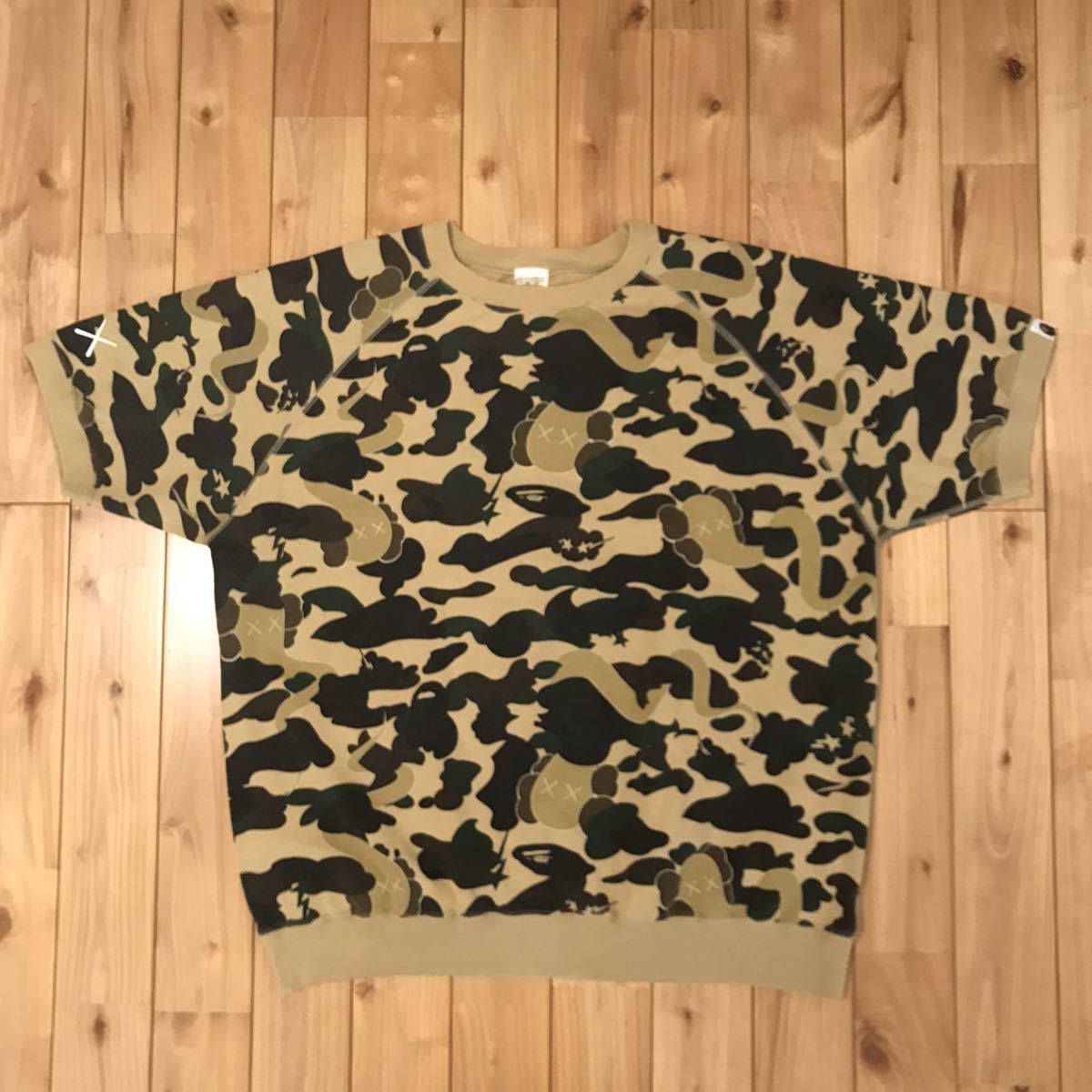 APE BAPE  KAWS CITY CAMO 迷彩　ポロシャツ　tシャツ L APE BAPE KAWS CITY CAMO 迷彩 ポロシャツ tシャツ L BAPE