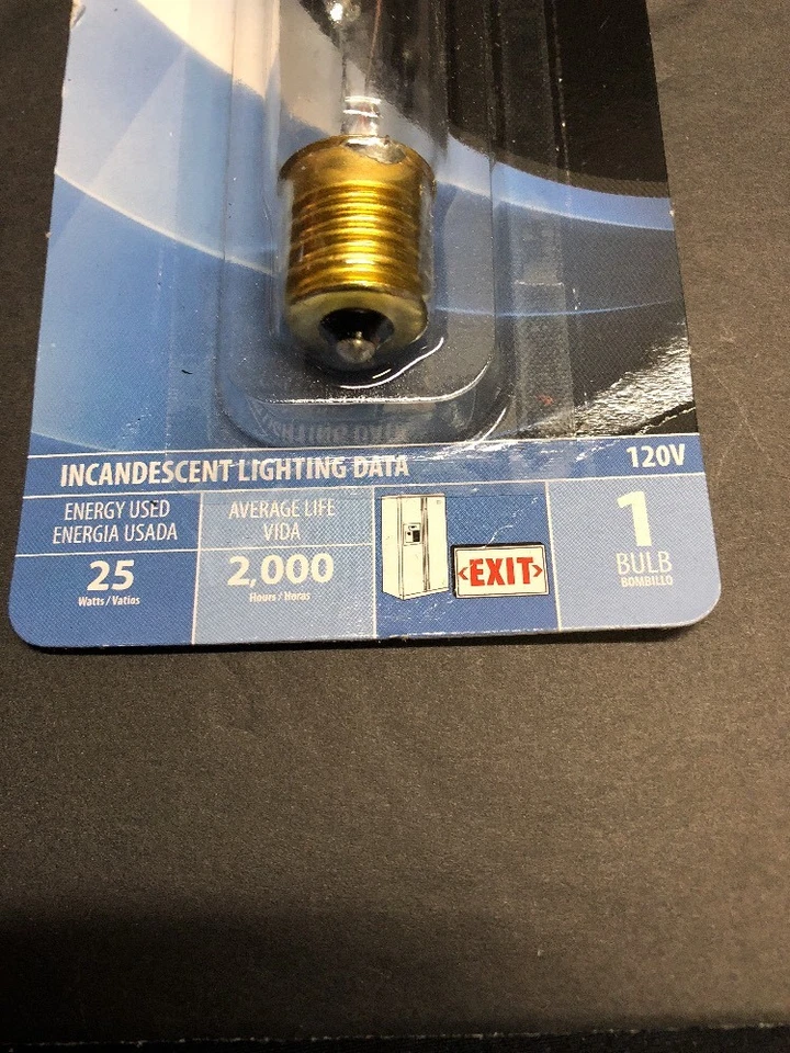 FEIT ELECTRIC 25-Watt T6.5 Clear Tubular Appliance Light Bulb w/ Int. Base. - Image 3 of 4