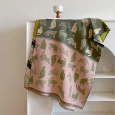 Fashion Cats Pattern Long Scarf Women Imitate Cashmere Pashmina Shawl 190x65cm