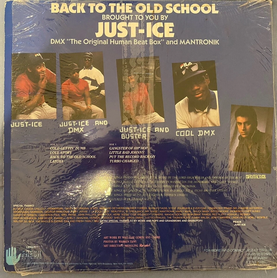 Just Ice & Mantronix - Back To The Old School Vinyl LP - Bild 2 von 4