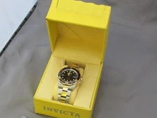 Good  INVICTA 8927A AUTOMATIC Watch-Black & Gold-w/BOX