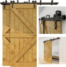 4-20FT Sliding Barn Door Hardware Closet Track Kit for Single/Double/Bypass Door