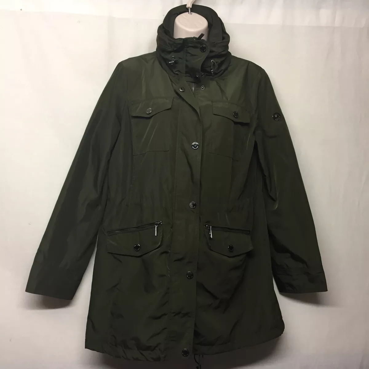 Michael kors green best sale raincoat