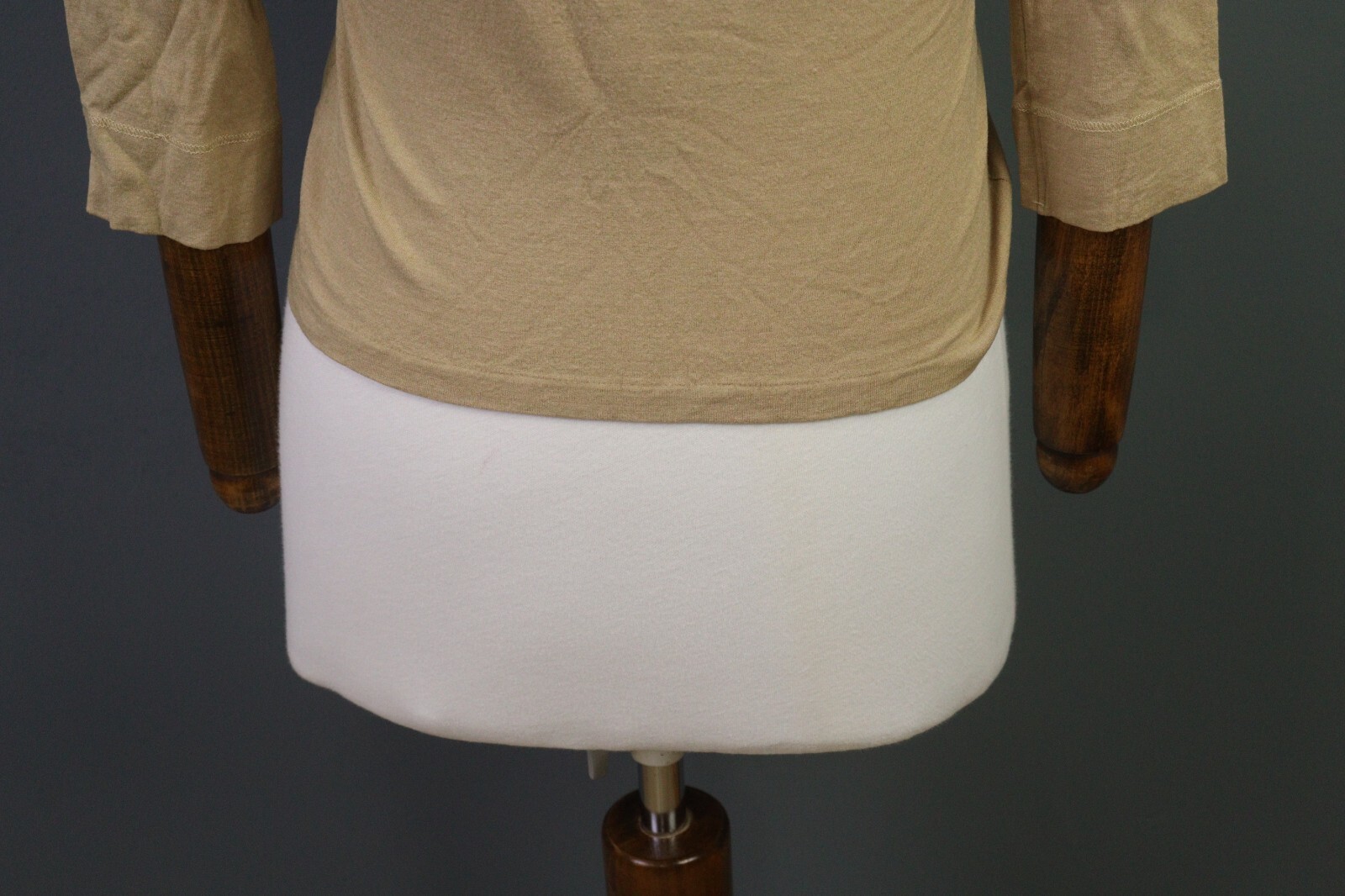 Jil Sander Beige Solid Button Down Short Sleeve C… - image 14