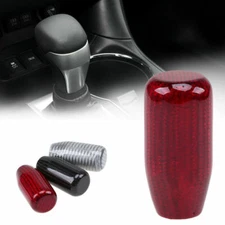 Red Carbon Fiber MT Car Handle Gear Stick Shift Knob Manual Shifter Lever