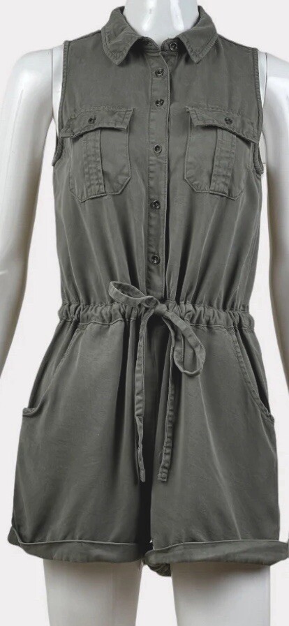 Universal Thread Khaki Green Lyocell ButtonDown S… - image 9