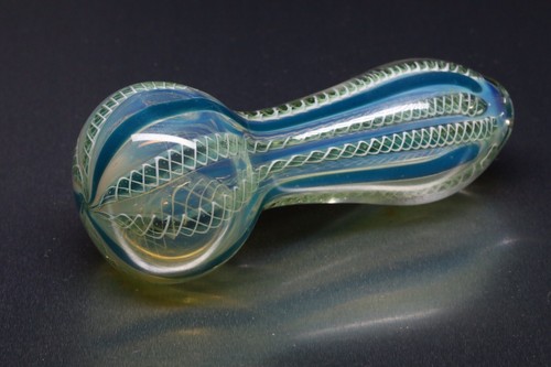 MINI SMOKING BLOWN GLASS POCKET HEAVY 3” HAND PIPE PIPA BOWL HITTER USA TOBACCO - Picture 6 of 12