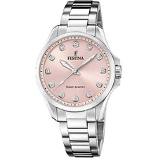 Festina F20654/2 Women's Pink Petite Solar Energy Watch