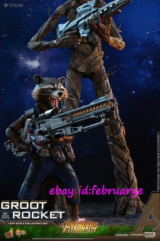 Hottoys 1/6 MMS476 Avengers: Infinity War Groot & Rocket Hottoys 1/6 MMS476 Avengers: Infinity War Groot & Rocket