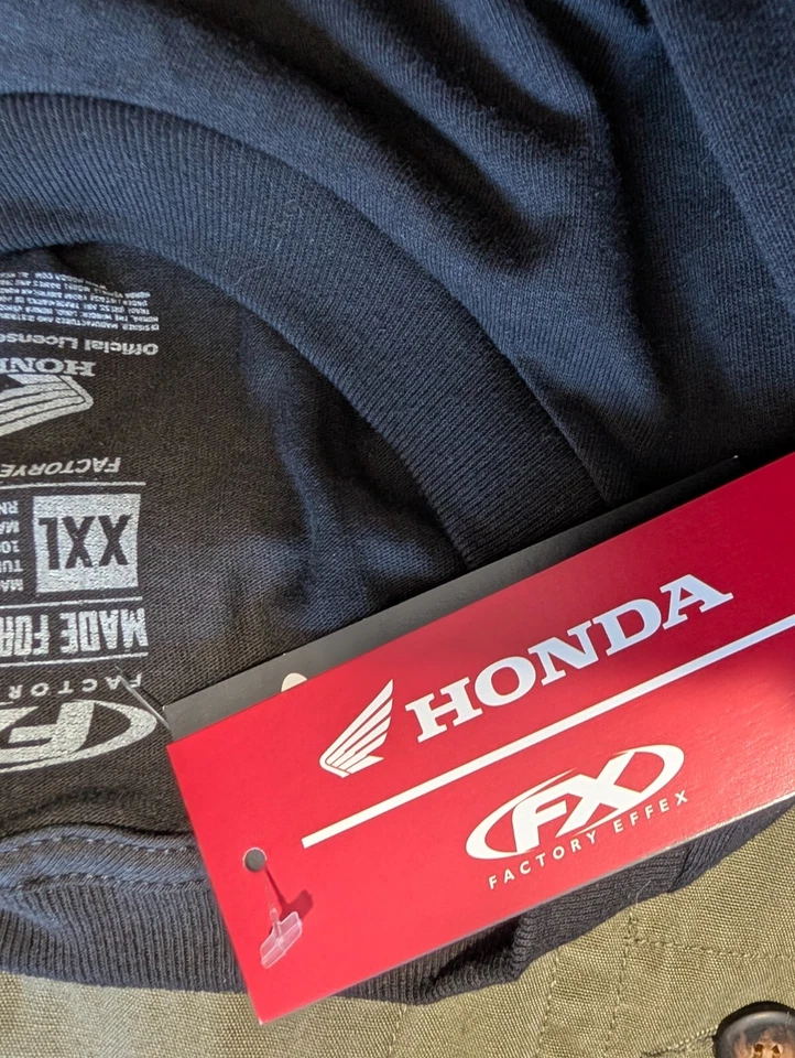 Заводской Effex Honda гонки длинным рукавом футболка графический черный/красный размер XXL новый с Ярлыками - Изображение 4 из 4