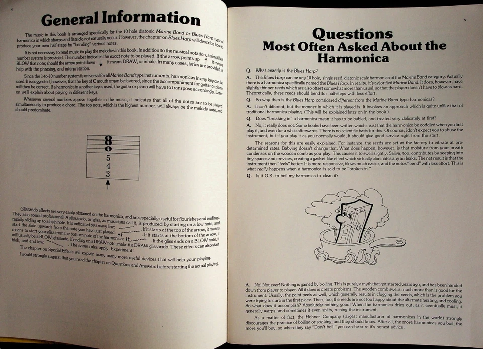Blues Harp & Marine Band How To Play & Songs Lesson Music Book - Image 4 of 4