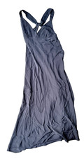 J.Crew Dress Women's Size 6 Dark Gray 100% Silk Sleeveless Below Knee