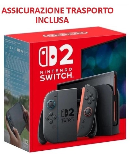 NINTENDO SWITCH 2 CONSOLE NERO- nuova edizione 2026 V2 -Garanzia Nintendo Italia prezzo ebay