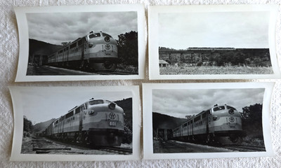 C. 1947 New York Ontario & Western No. 806 EMD FT Locomotive Photo Lot Of 4