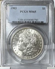 1903 Morgan Dollar PCGS MS65 Silver $1 Coin Philadelphia Uncirculated