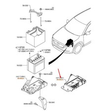 Support de batterie pour MAZDA CX-5 MK2 TK7856040 NEUF ORIGINAL