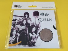 ROYAL MINT QUEEN MUSIC LEGENDS BAND FREDDIE MERCURY &pound;5 COIN PACK SEALED SOLD OUT
