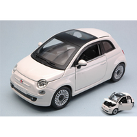 Fiat Nuova 500 2007 White 1:24 Burago Auto Stradali -D- Neues Modell
