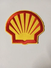 Shell Motorsports Oil Embroidered Iron On Patch