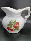 Vintage McCoy USA Pottery Strawberry Pitcher Farm Country Kitchen Decor #7528