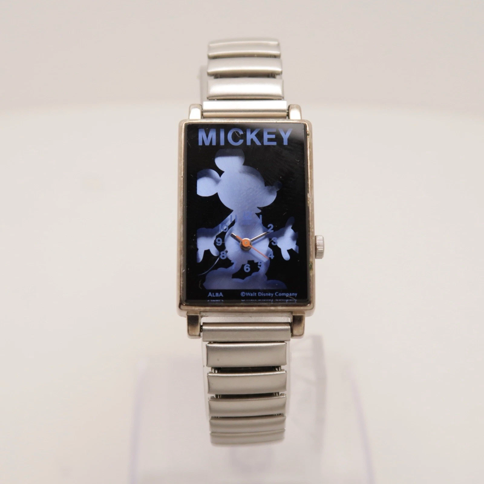 ALBA Mickey Mouse V401-5870 Analog Quartz Women Vintage Watch W387 *WORKING