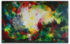 Original Acrylgemälde abstrakt bunt Unikat XXL handgemalt 160x100 BURGSTALLER