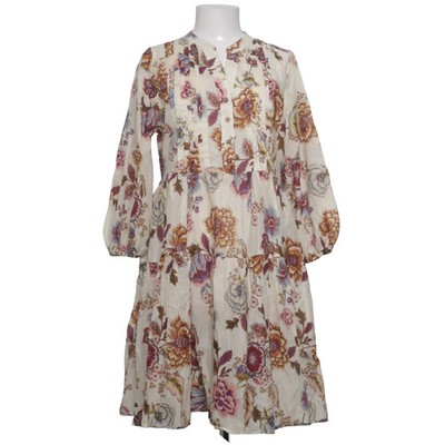 Devotion Twins, Kleid, Größe: S, Beige/Mehrfarbig, Baumwolle, Blumen, Damen #O40