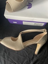 Lotus Rosalie Brand New Nude Peep-Toe Court Shoes, UK Size 7