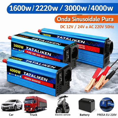 Reiner Sinus Wechselrichter 12V 24V auf 220V AC Wandler Trafo