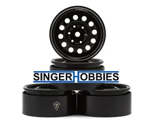 TREAL HOBBY TLHTWHEEL-97 Type I 1.9" Vintage 12-Hole Beadlock Wheels 132g PER