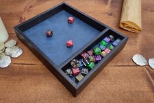 New Handmade Wooden Dice Tray and Storage (Eb...