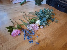 Preloved,  Vintage Style,  Faux, Mixed, Flower's, Vibrant Colours, Pretty