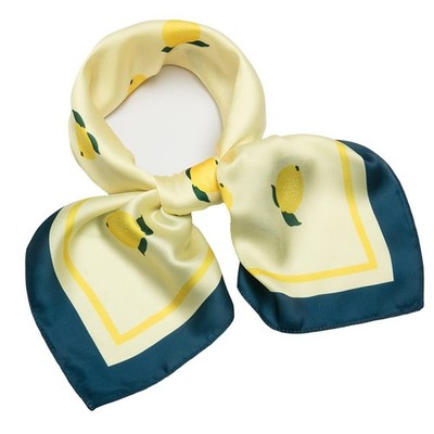 27 Inch Silk Feeling Scarf Medium Square Satin Head Scarves Fashion Neck Wrap