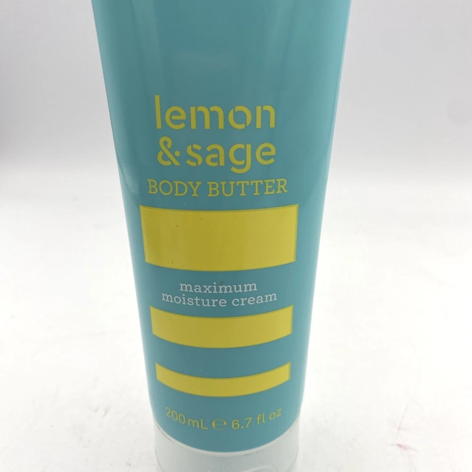 Bliss Body Butter Loción Limón Salvia 6.7 Fl Oz Máxima Hidratante NUEVO Vegano Foto 2 de 4