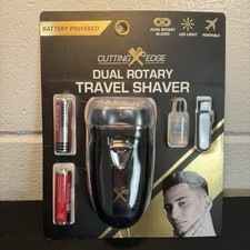 Cutting Edge Dual Rotary Travel Shaver - CXE1-1005 Black - New Unopened