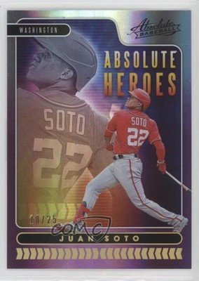 2020 Panini Absolute Heroes Purple 18/25 Juan Soto #AH6 00d2