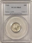 1941 PROOF MERCURY DIME - PCGS PR-65 ORIGINAL GEM!