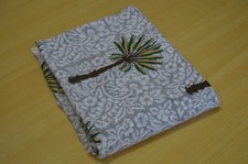 Palm Tree Hand Block 100 Cotton 4 Yard Fabric NO TARRIF CHARGES 100  ZK 278