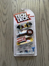 Tech Deck Hook Ups Finger Skateboard 4 Pack Anime Girl Robot Toy Fidget Rare HTF