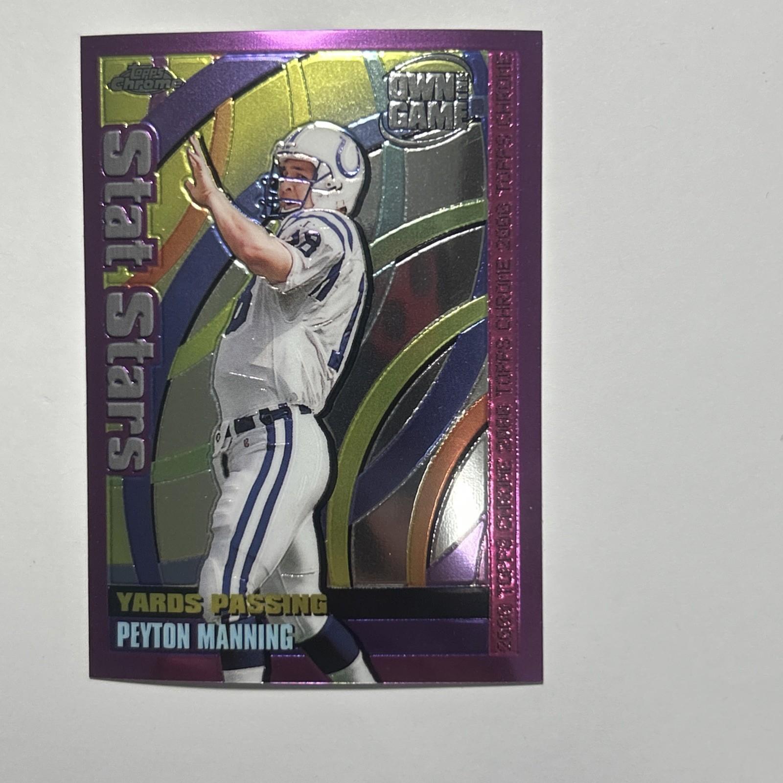 2000 Topps Chrome - Own the Game Peyton Manning #OTG3