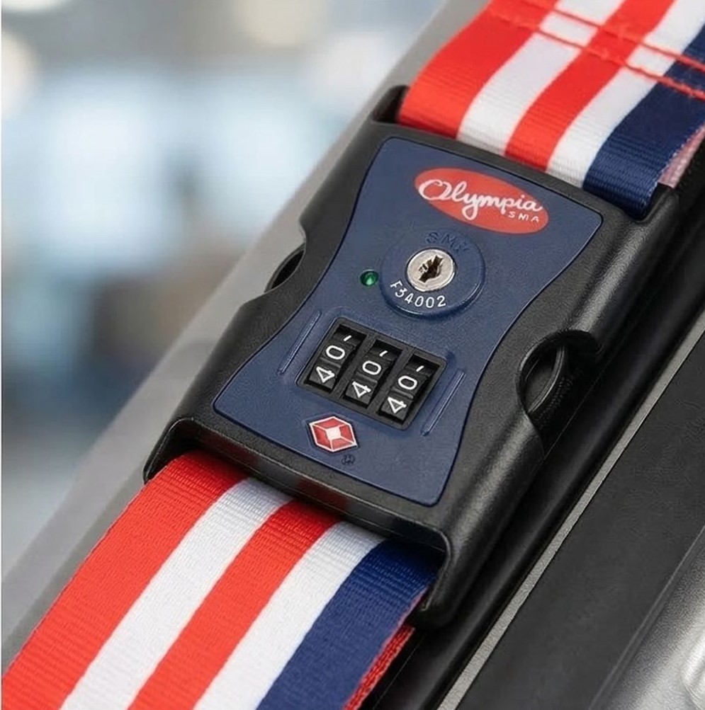 Luggage strap  3-Dial  - Secure &TSA Approved Easy ID