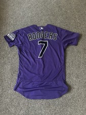 Brendan Rodgers Colorado Rockies Game Issued Jersey Houston Astros Size 44